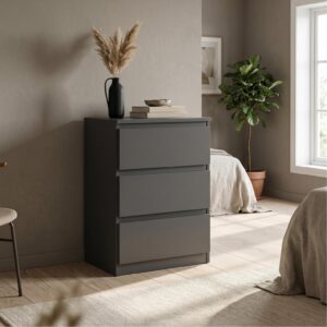 wohnli-moebel-suche-800001455453-1 5/39cm mit 3 Schubladen Türen Anthrazit