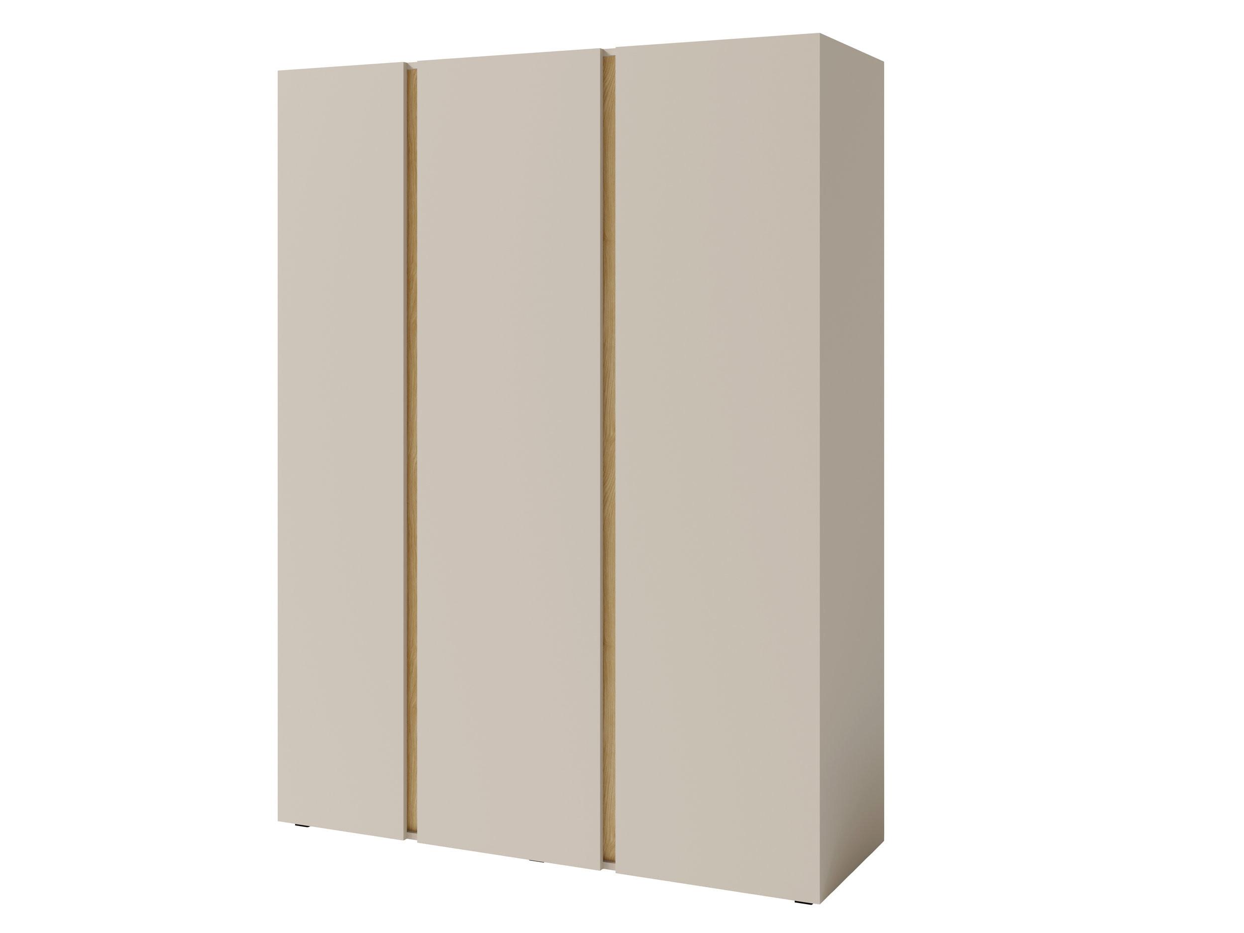 wohnli-moebel-suche-800001455546 Wohnli Möbelsuche - DREHTÜRENSCHRANK MURO 145/195/50cm 3-türig mit Spiegel Beige