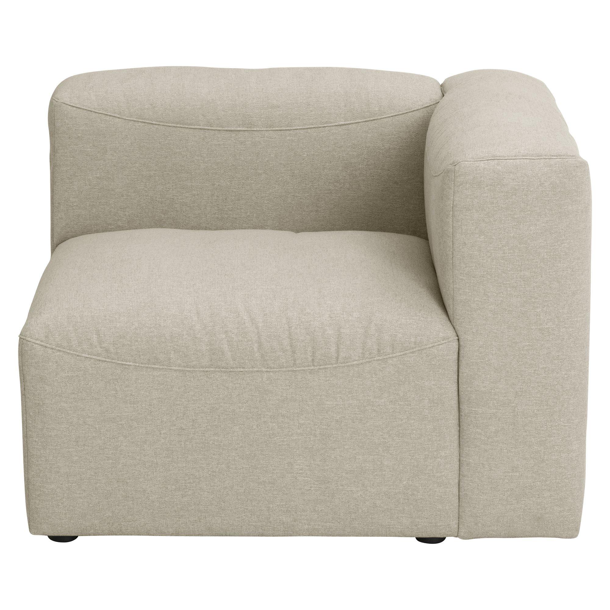Wohnli Möbelsuche - SOFA Element Armlehne rechts Kattrina Flachgewebe creme