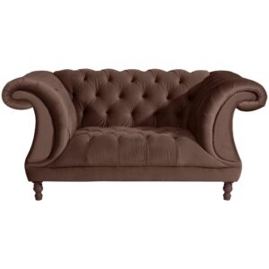 wohnli-moebel-suche-800001455990-1 CHESTERFIELD Sessel Kaylin Samtvelours braun Kunststoff 58aufmkessel Möbel > Sessel > Polstersessel Braun
