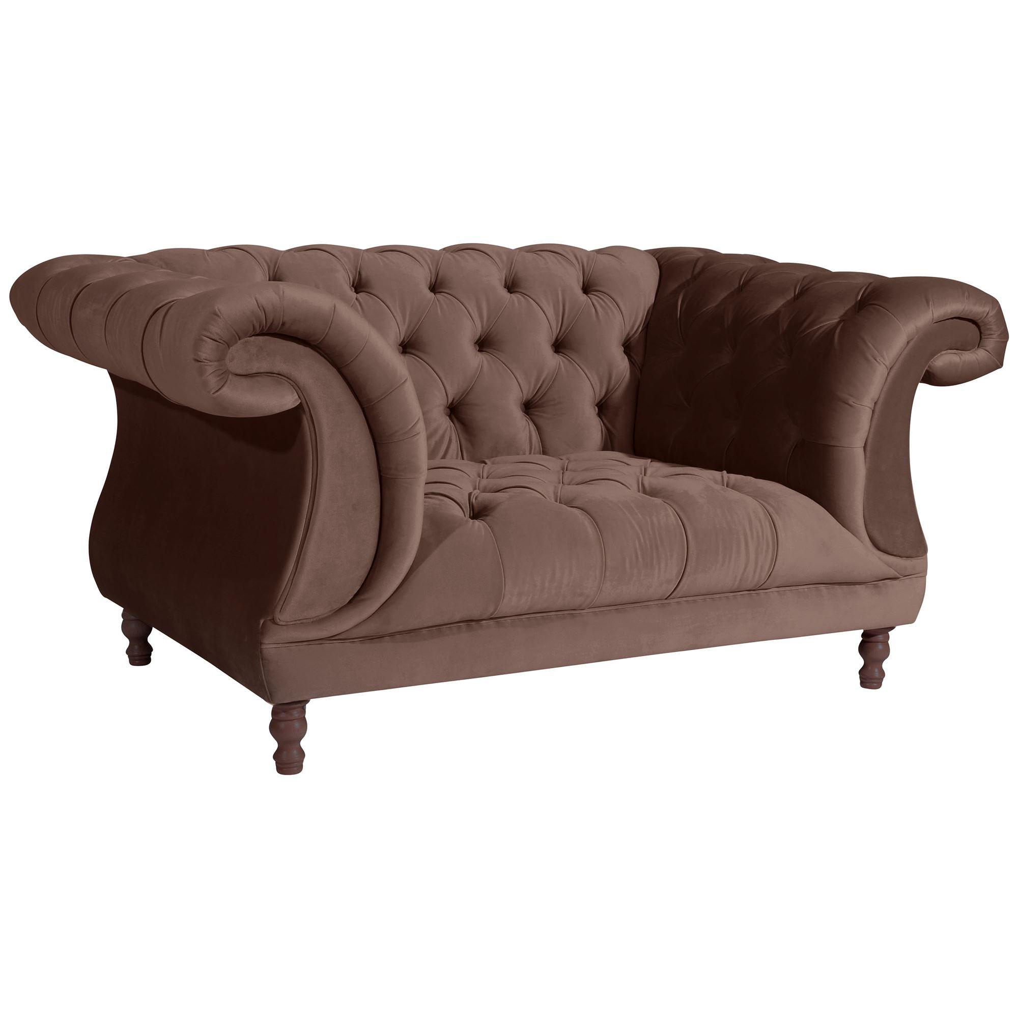 wohnli-moebel-suche-800001455990 Wohnli Möbelsuche - CHESTERFIELD Sessel Kaylin Samtvelours braun