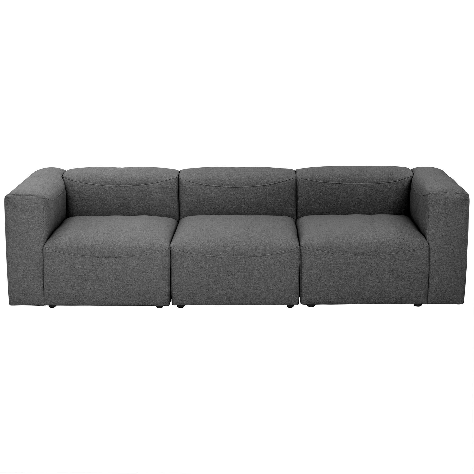 Wohnli Möbelsuche - SOFA 3-Sitzer Kattrina Flachgewebe anthrazit