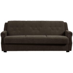 wohnli-moebel-suche-800001456004-1 SOFA 3-Sitzer mit Bettfunktion Kaylyn Flockstoff braun Kunststoff 58aufmkessel Möbel > Sofas & Couches > Sofas Braun