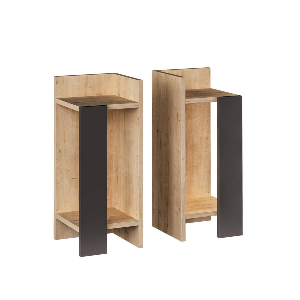 wohnli-moebel-suche-800001457988 Wohnli Möbelsuche - NACHTTISCHE (2er-set) Elos - 25/27/60 cm