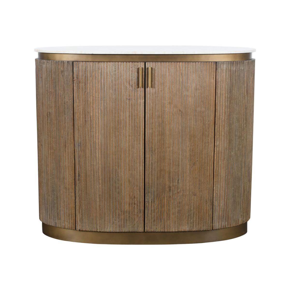 Wohnli Möbelsuche - TRESEN aus Massivholz und Marmor 120/104/50 cm
