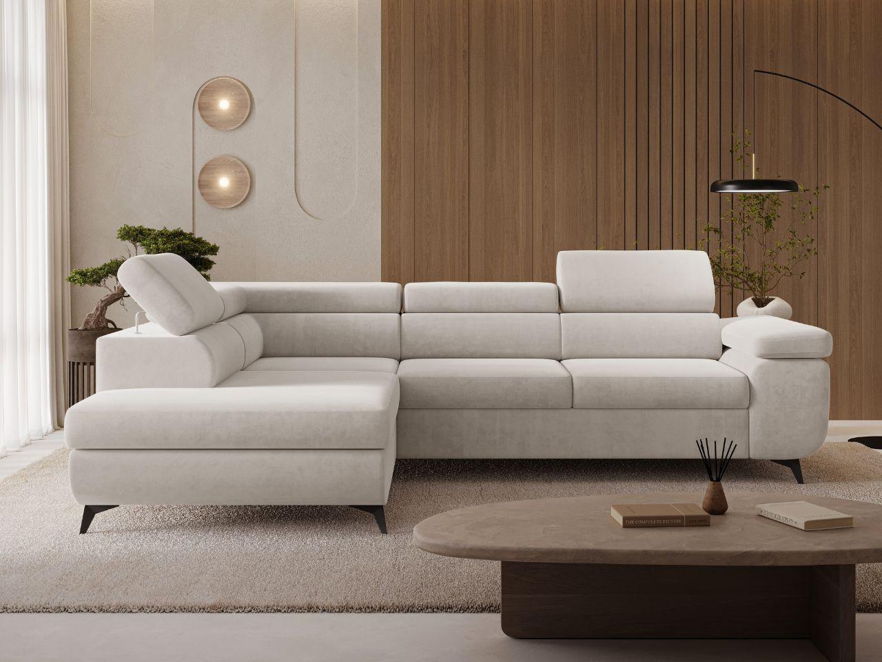 ECKSOFA Argon Ecru Rechts Textil Graingold Möbel > Sofas & Couches > Wohnlandschaften > Ecksofas Beige