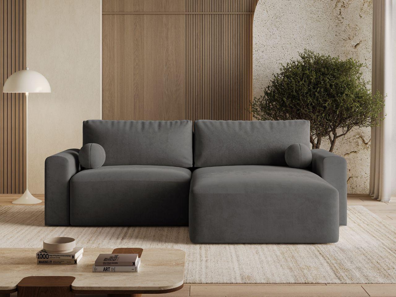 ECKSOFA Aurora Dunkelgrau Textil Graingold Möbel > Sofas & Couches > Wohnlandschaften > Ecksofas Grau