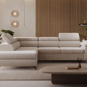 ECKSOFA Argon Beige Rechts Textil Graingold Möbel > Sofas & Couches > Wohnlandschaften > Ecksofas Beige