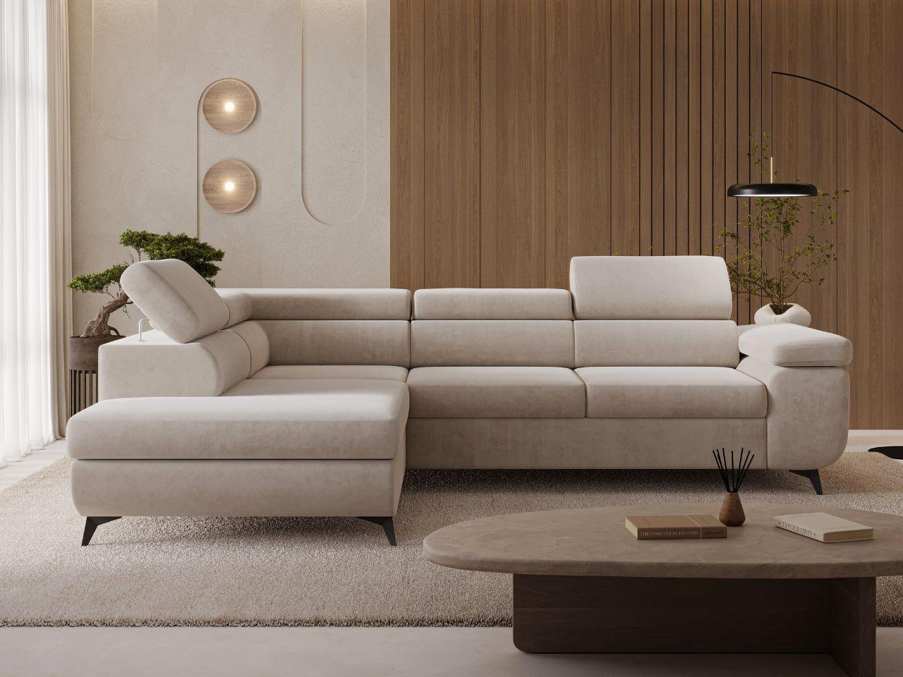 ECKSOFA Argon Beige Links Textil Graingold Möbel > Sofas & Couches > Wohnlandschaften > Ecksofas Beige