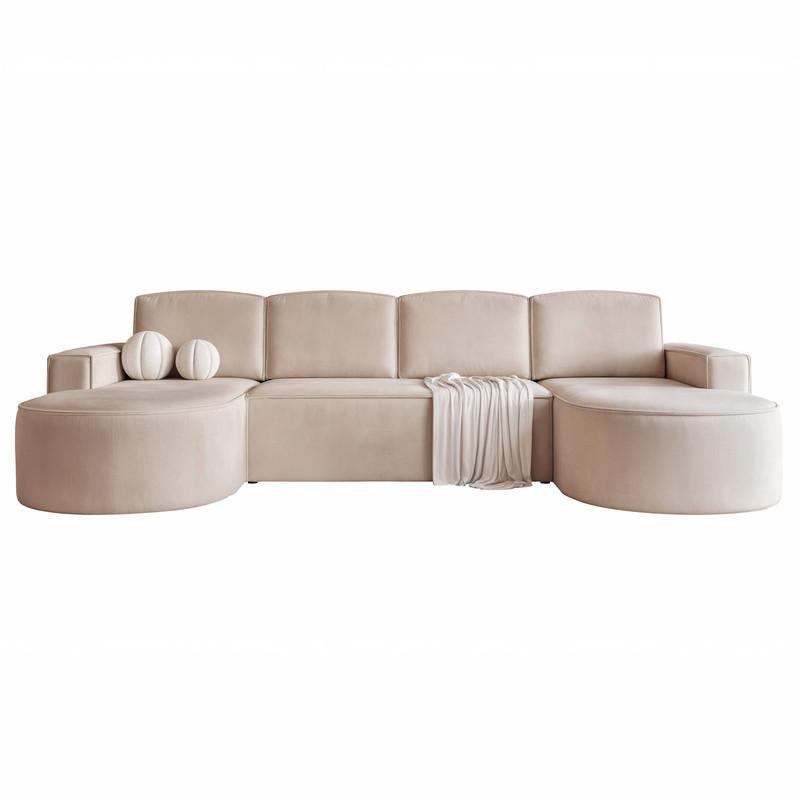 Wohnli Möbelsuche - WOHNLANDSCHAFT SOFIA mit Schlaffunktion und Bettkasten Beige