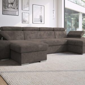 wohnli-moebel-suche-800001471679-1 WOHNLANDSCHAFT Plaza U Textil MIRJAN24 Möbel > Sofas & Couches > Wohnlandschaften > Wohnlandschaften U-Form Braun