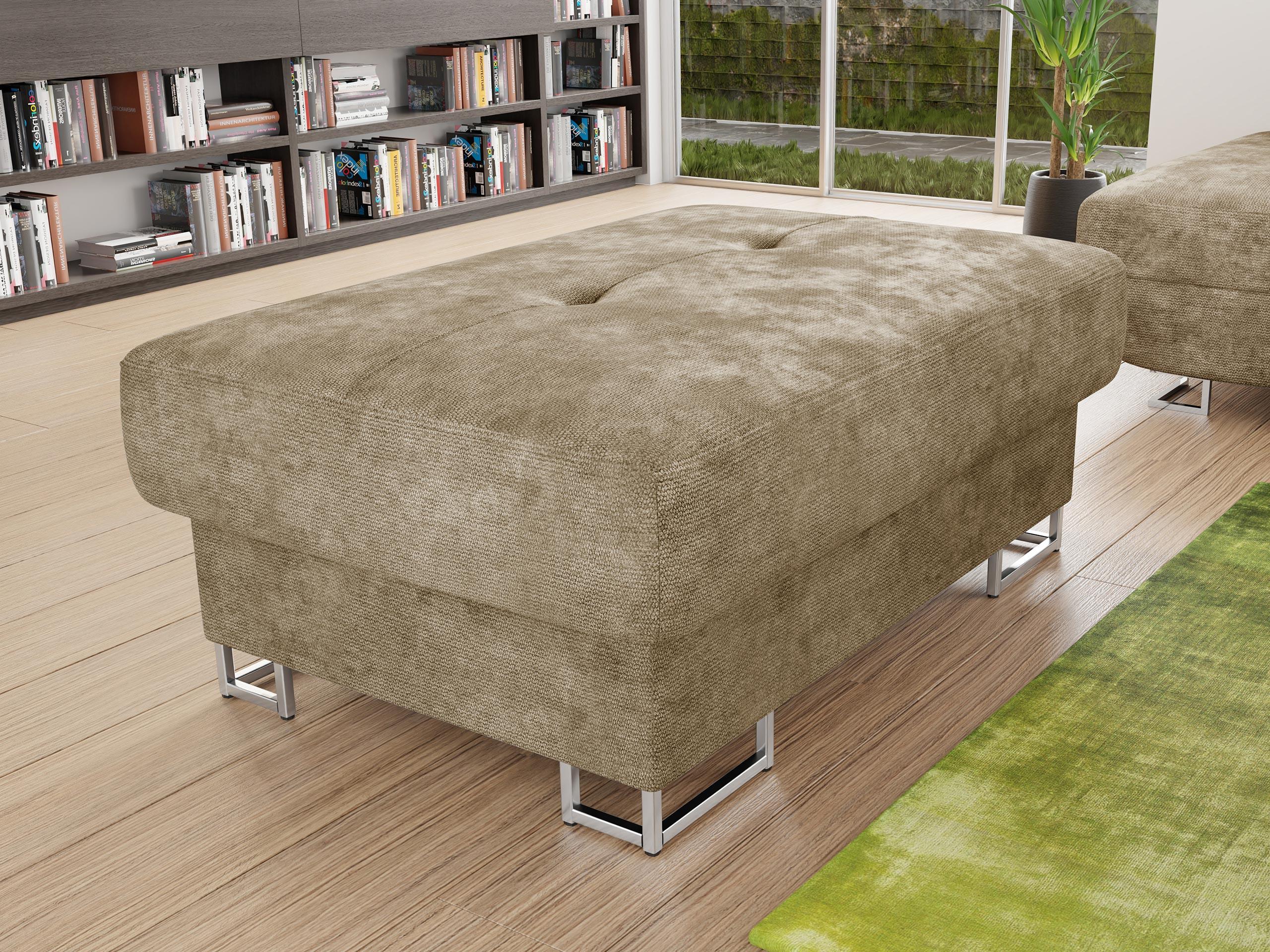 POLSTERHOCKER Cotere Textil MIRJAN24 Möbel > Sessel > Hocker Braun