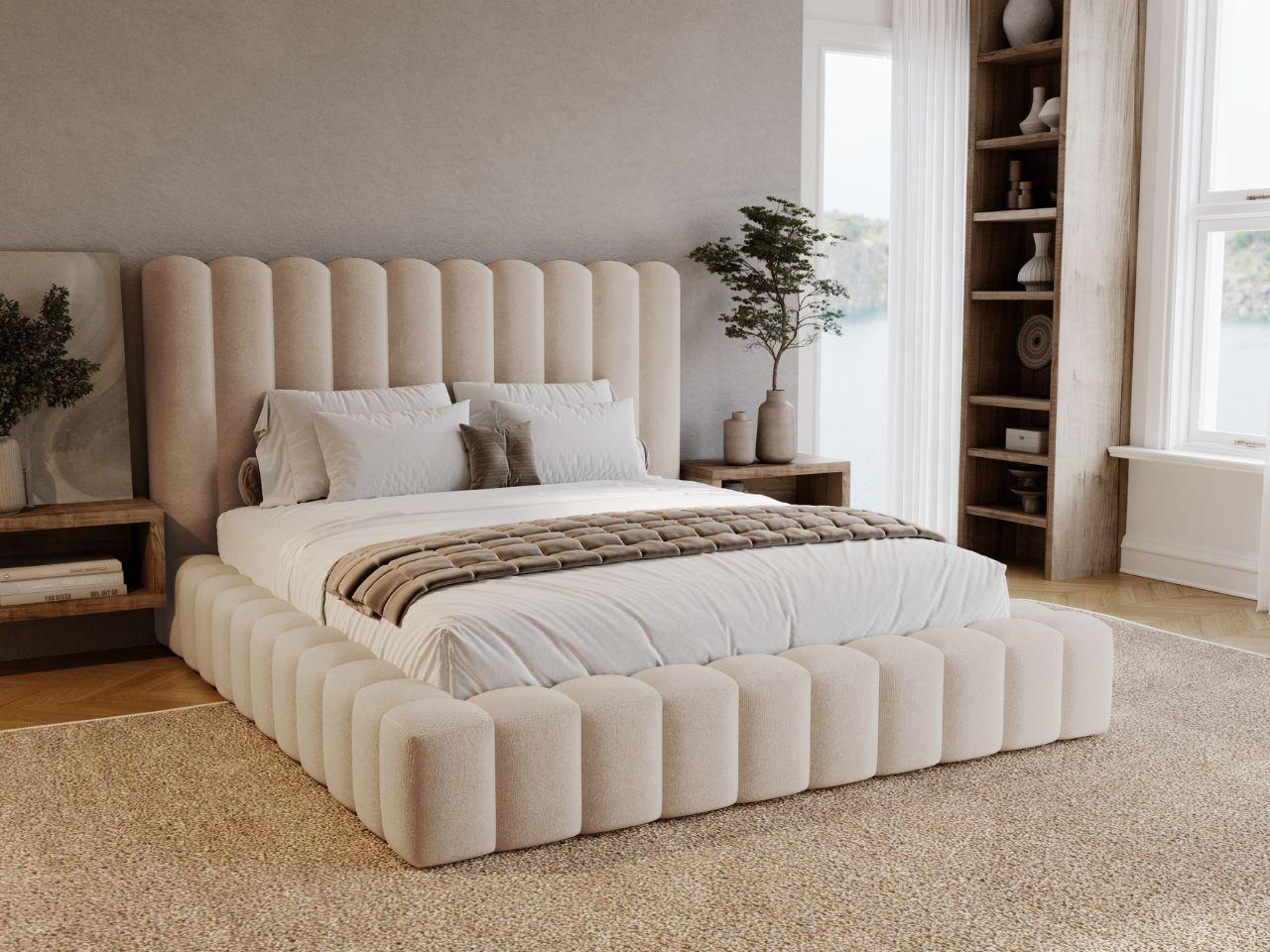 POLSTERBETT Rotto 140x200 Beige Textil Graingold Möbel > Betten > Polsterbetten Beige
