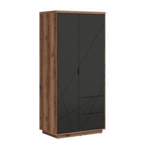wohnli-moebel-suche-800001473727 Wohnli Möbelsuche - SCHRANK 2 Türen Sven Schwarz und Holz