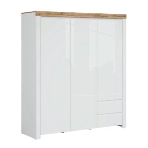 wohnli-moebel-suche-800001473733 Wohnli Möbelsuche - SCHRANK 3 Türen Hella Weiß und Holz
