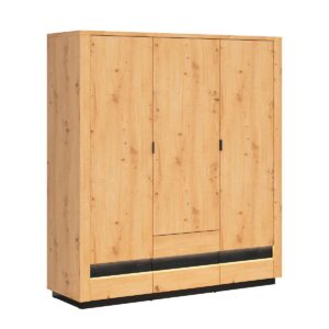 wohnli-moebel-suche-800001473744 Wohnli Möbelsuche - SCHRANK 3 Türen Glenn Holz und Schwarz