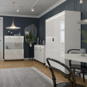 wohnli-moebel-suche-800001473746-1 SCHRANK 2 Türen Ruben Weiß Holzwerkstoff Petits-meubles Möbel > Schränke > Kleiderschränke Weiß