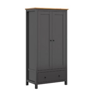 wohnli-moebel-suche-800001473794 Wohnli Möbelsuche - SCHRANK 2 Türen Duck Anthrazitgrau und Holz