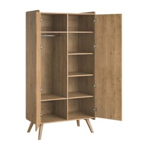 wohnli-moebel-suche-800001473810-1 SCHRANK 2 Türen Holz Holzwerkstoff Petits-meubles Möbel > Schränke > Kleiderschränke Braun