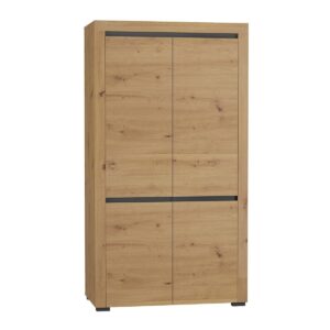 wohnli-moebel-suche-800001473820 Wohnli Möbelsuche - SCHRANK 2 Türen Kasla Holz und Anthrazitgrau