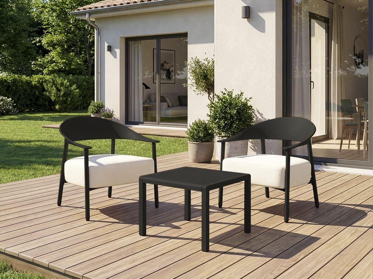 wohnli-moebel-suche-800001474763-1 GARTENSITZGRUPPE céora Schwarz Metall Habitat Garten Garten & Outdoor > Gartenmöbel > Gartenmöbel-Sets Schwarz