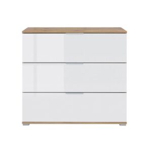 wohnli-moebel-suche-800001476182-1 KOMMODE Selma Weiß und Holz Holzwerkstoff Petits-meubles Möbel > Kommoden & Schubladenschränke > Kommoden Weiß
