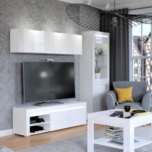 TV-MÖBEL Kasla Weiß Holzwerkstoff Petits-meubles Möbel > TV-Möbel Weiß