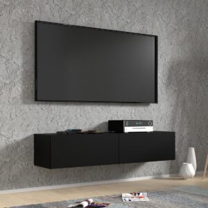 wohnli-moebel-suche-800001476482-1 TV-MÖBEL Bali Mattschwarz Holzwerkstoff Petits-meubles Möbel > TV-Möbel Schwarz