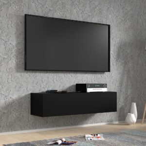 wohnli-moebel-suche-800001476512-1 TV-MÖBEL Bali Mattschwarz Holzwerkstoff Petits-meubles Möbel > TV-Möbel Schwarz