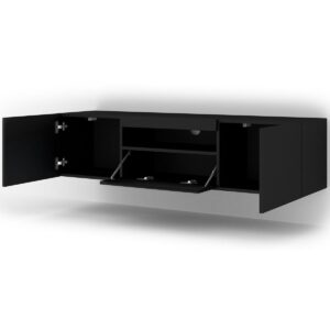 wohnli-moebel-suche-800001476538-1 TV-MÖBEL Aurus Schwarz Holzwerkstoff Petits-meubles Möbel > TV-Möbel Schwarz