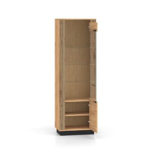 wohnli-moebel-suche-800001477119-1 VITRINE Solal Holz Holzwerkstoff Petits-meubles Möbel > Schränke > Vitrinen Braun