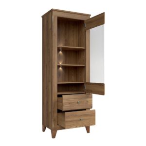 wohnli-moebel-suche-800001477138-1 VITRINE Raya Holz Holzwerkstoff Petits-meubles Möbel > Schränke > Vitrinen Braun