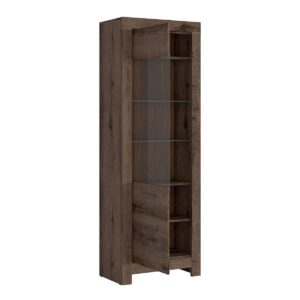 wohnli-moebel-suche-800001477150-1 VITRINE Adam Dunkles Holz Holzwerkstoff Petits-meubles Möbel > Schränke > Vitrinen Braun