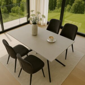 wohnli-moebel-suche-800001477493-1 ESSZIMMERTISCH eckig Grau Stein MCW Möbel > Tische > Esstische Grau