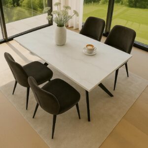 wohnli-moebel-suche-800001477508-1 ESSZIMMERTISCH eckig Weiß Stein MCW Möbel > Tische > Esstische Weiß