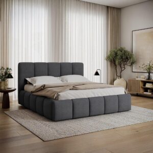 BOXBETT 180/200 Klaus Grau Holz Petits-meubles Möbel > Betten > Boxspringbetten Grau