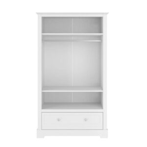 wohnli-moebel-suche-800001480164-1 SCHRANK 2 Türen Weiß Holzwerkstoff Petits-meubles Möbel > Schränke > Kleiderschränke Weiß
