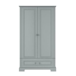 wohnli-moebel-suche-800001480177-1 SCHRANK 2 Türen Grau Holzwerkstoff Petits-meubles Möbel > Schränke > Kleiderschränke Grau