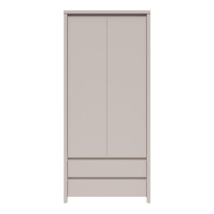 wohnli-moebel-suche-800001480182-1 SCHRANK 2 Türen Soren Kaschmir Holzwerkstoff Petits-meubles Möbel > Schränke > Kleiderschränke Beige