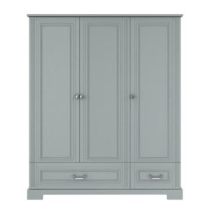 wohnli-moebel-suche-800001480203-1 SCHRANK 3 Türen Grau Holzwerkstoff Petits-meubles Möbel > Schränke > Kleiderschränke Grau