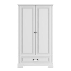 wohnli-moebel-suche-800001480219-1 SCHRANK 2 Türen Weiß Holzwerkstoff Petits-meubles Möbel > Schränke > Kleiderschränke Weiß