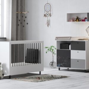 wohnli-moebel-suche-800001480229-1 KINDERKOMMODE Schwarz Holzwerkstoff Petits-meubles Möbel > Kommoden & Schubladenschränke > Wickelkommoden Schwarz