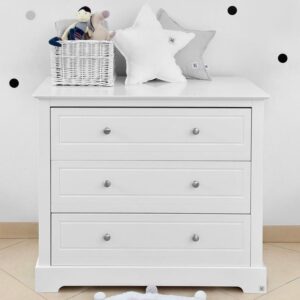 KINDERKOMMODE Weiß Holzwerkstoff Petits-meubles Möbel > Kommoden & Schubladenschränke > Wickelkommoden Weiß
