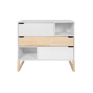 wohnli-moebel-suche-800001480240-1 KINDERKOMMODE Juliette Weiß und Holz Holzwerkstoff Petits-meubles Möbel > Kommoden & Schubladenschränke > Wickelkommoden Weiß