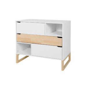 Wohnli Möbelsuche - KINDERKOMMODE Juliette Weiß und Holz