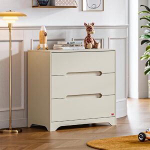 KINDERKOMMODE Ova Beige Holzwerkstoff Petits-meubles Möbel > Kommoden & Schubladenschränke > Wickelkommoden Beige
