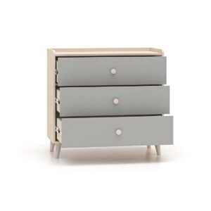 wohnli-moebel-suche-800001480267-1 KINDERKOMMODE Alycia Beige - Grau - Holzeffekt Holz Petits-meubles Möbel > Kommoden & Schubladenschränke > Wickelkommoden Grau