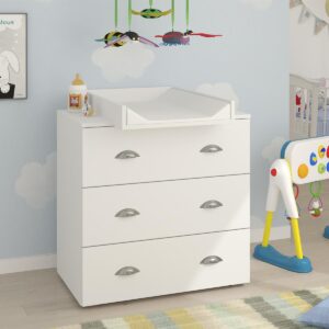 wohnli-moebel-suche-800001480286-1 KINDERKOMMODE Lio Weiß matt Holzwerkstoff Petits-meubles Möbel > Kommoden & Schubladenschränke > Wickelkommoden Weiß