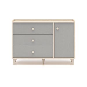 Wohnli Möbelsuche - KINDERKOMMODE Alycia Beige - Grau - Holzeffekt