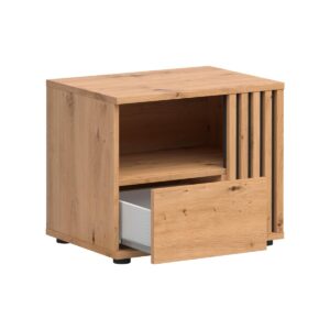 wohnli-moebel-suche-800001480362-1 NACHTTISCH Ezra Holz Holzwerkstoff Petits-meubles Möbel > Kommoden & Schubladenschränke > Nachttische Braun
